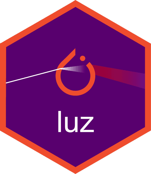 luz hex sticker